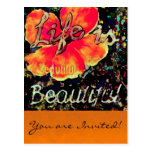 La vie est belle carte postale/Merci de ~