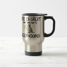 La vie est grand limier mugs à café