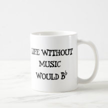La vie sans musique mugs à café