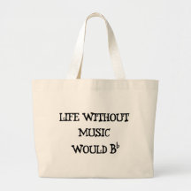 La vie sans musique sac en toile