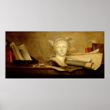 La vie toujours avec des attributs des arts, 1765- affiches