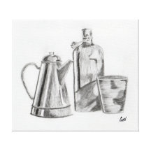 La vie toujours - objets toile tendue