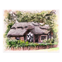 LA VIEILLE ANGLETERRE A COUVERT DES COTTAGES DE CH CARTE POSTALE
