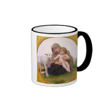 La_Vierge_a_Lagneau - round in frame.jpg, Holy ... Coffee Mug