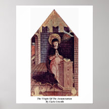 La Vierge de l'annonce par Carlo Crivelli Posters