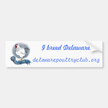 La volaille du Delaware matraquent l'autocollant d Adhésif Pour Voiture