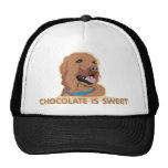 Lab-Chocolate-Is-Sweet Chocolate Labrador Shirt Mesh Hat