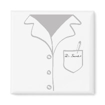 Lab coat magnet - fully customizable!