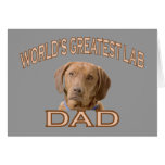 Lab Dad Greeting Card