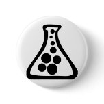 lab flask pinback buttons