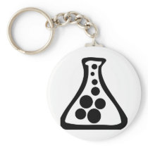 lab flask key chain
