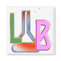 LAB FLASK LOGO LABORATORY FRIDGE MAGNET