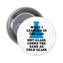 Lab Glass Pinback Button