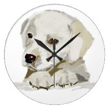 Lab Puppy Clock