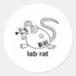 Lab Rat Round Sticker