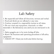 Lab Safety Posters