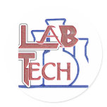 Lab Tech  sticker Beakers & Flasks