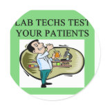 lab technician medical joke stickers