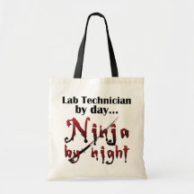 Lab Technician Ninja Canvas Bags