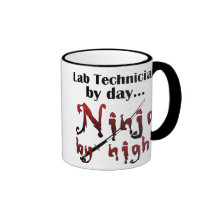 Lab Technician Ninja Coffee Mugs