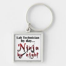 Lab Technician Ninja Key Chain