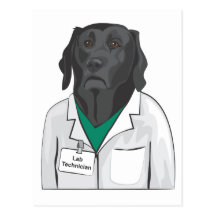 Lab Technician Postcard