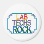Lab Techs Rock Fridge Magnet
