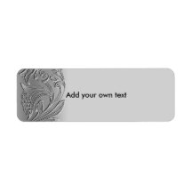 Label Sticker Silver Custom