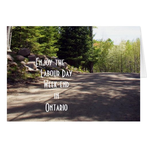 Labour Day in Ontario Greeting Card