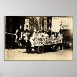 Labour Day Parade New York 1909 Float Suffrage Print