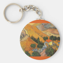 Laboureur de vallée, Van Gogh, impressionisme vint Porte-clefs