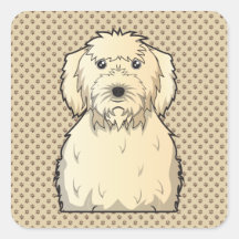 Labradoodle Cartoon Stickers