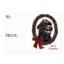Labradoodle Christmas Gifts Business Card Template