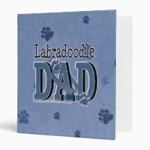 LabraDoodle DAD Vinyl Binders