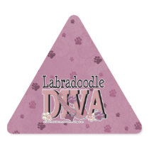 LabraDoodle DIVA Triangle Stickers