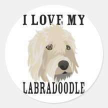 Labradoodle love! stickers