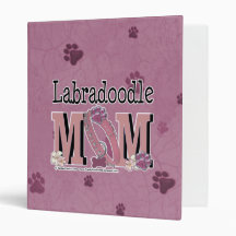LabraDoodle MOM 3 Ring Binder