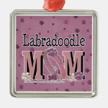 LabraDoodle MOM Christmas Ornament