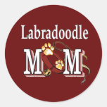 Labradoodle MOM Gifts Round Sticker