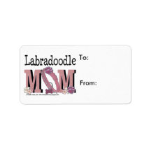 LabraDoodle MOM Personalized Address Label