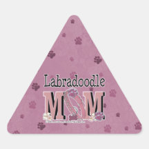 LabraDoodle MOM Triangle Sticker