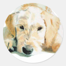 Labradoodle Pup Stickers