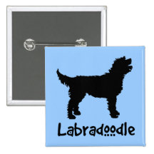 Labradoodle w/ Cool Text (in black) Buttons