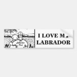 Labrador and Dad Bumper Stickers