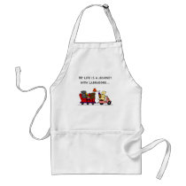 Labrador Dogs Cartoon Moving Aprons