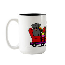 Labrador Dogs Cartoon Moving Mugs