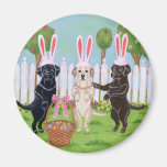 Labrador Easter Bunnies!! Refrigerator Magnets
