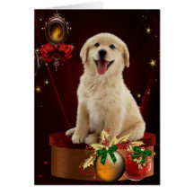 Labrador Golden Retriever Christmas Cards