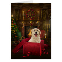 Labrador Golden Retriever Christmas Cards