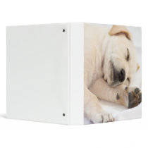Labrador puppy vinyl binder